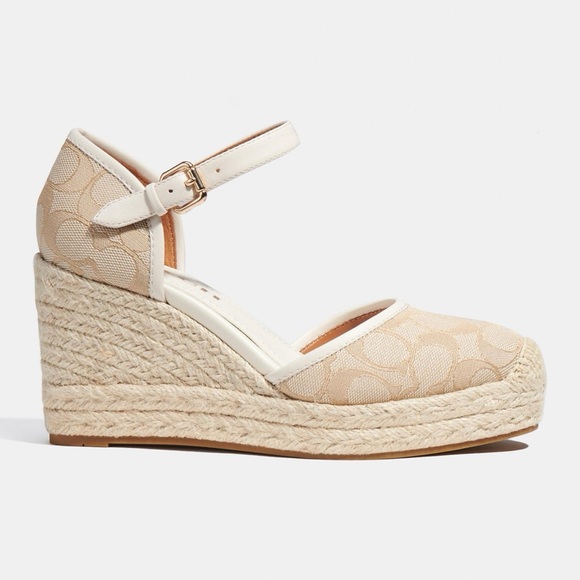 NWT! Coach Raine Espadrille Wedges - Picture 1 of 7